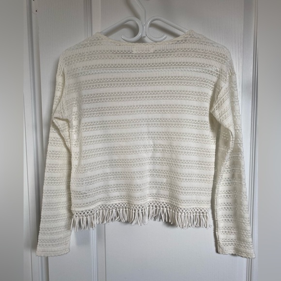 Girls H&M White Patterned Wide Top - Picture 2 of 4